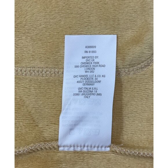 ISAAC MIZRAHI LIVE! Open Cardigan Duster Size Medium Tan Thick Knit Thigh Length - Picture 9 of 16